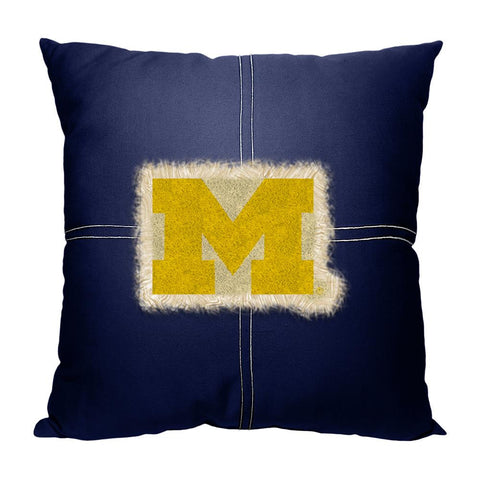 Michigan Wolverines Ncaa Team Letterman Pillow (18x18)