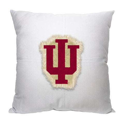 Indiana Hoosiers Ncaa Team Letterman Pillow (18x18)