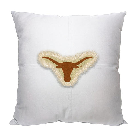 Texas Longhorns Ncaa Team Letterman Pillow (18x18)
