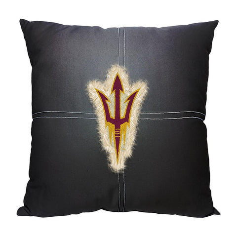 Arizona State Sun Devils Ncaa Team Letterman Pillow (18x18)