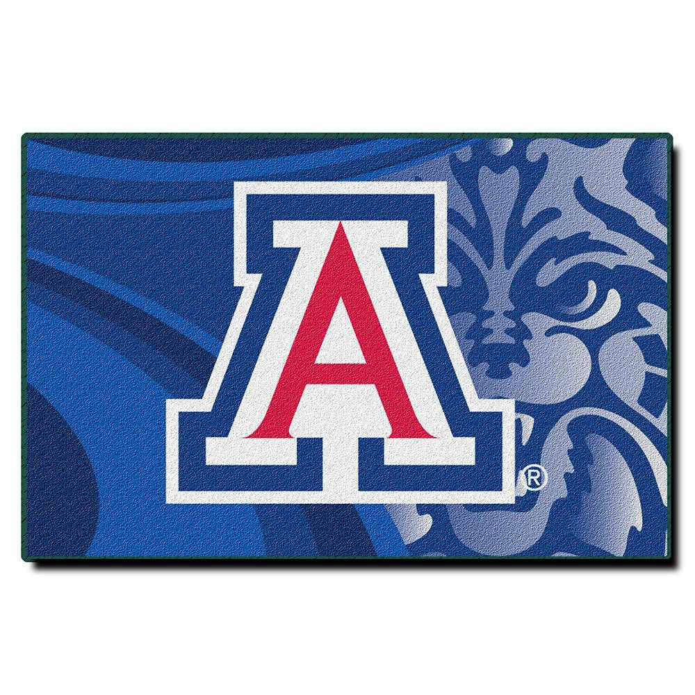 Arizona Wildcats Ncaa Tufted Rug (cosmic Series) (59"x39")