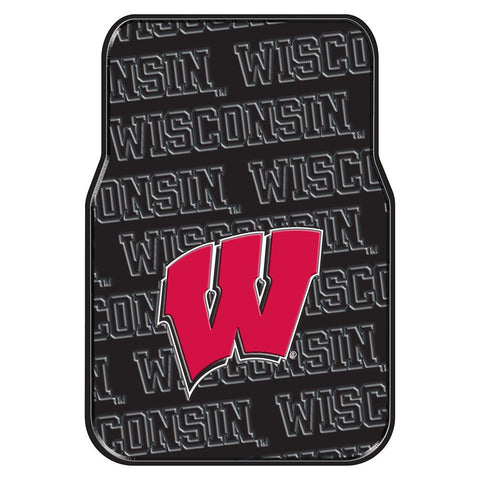 Wisconsin Badgers Ncaa Car Front Floor Mats (2 Front) (17"x25")
