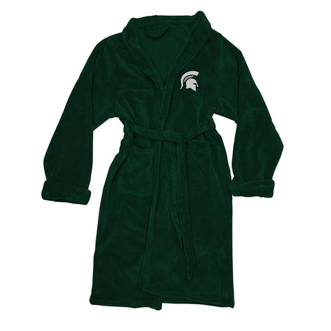 Michigan State Spartans Ncaa Men's Silk Touch Bath Robe (l-xl)
