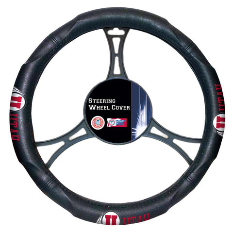Utah Utes Ncaa Steering Wheel Cover (14.5" To 15.5")