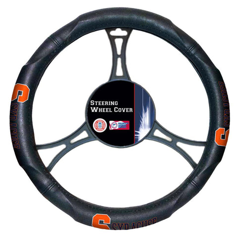 Syracuse Orangemen Ncaa Steering Wheel Cover (14.5" To 15.5")