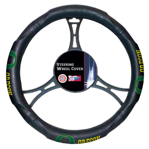 Oregon Ducks Ncaa Steering Wheel Cover (14.5" To 15.5")