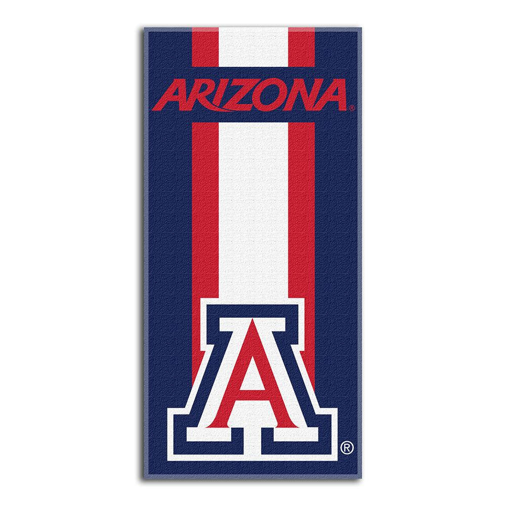 Arizona Wildcats Ncaa Zone Read Cotton Beach Towel (30in X 60in)