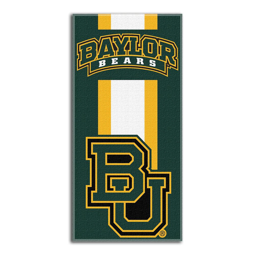 Baylor Bears Ncaa Zone Read Cotton Beach Towel (30in X 60in)