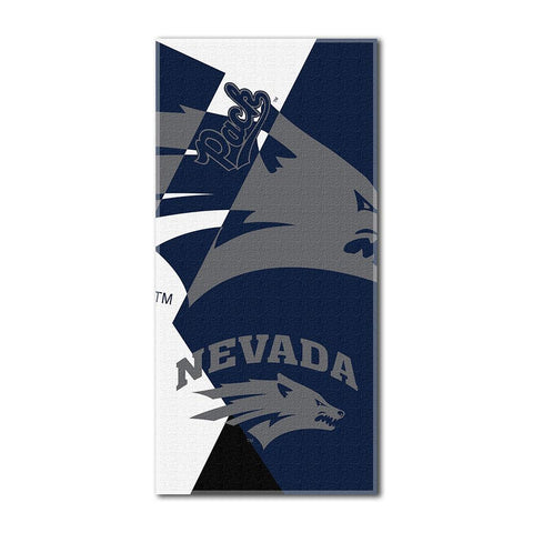 Nevada Wolf Pack Ncaa Over-sized Beach Towel (puzzle Series) (34in X 72in)