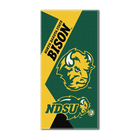 North Dakota State Bison Ncaa Over-sized Beach Towel (puzzle Series) (34in X 72in)