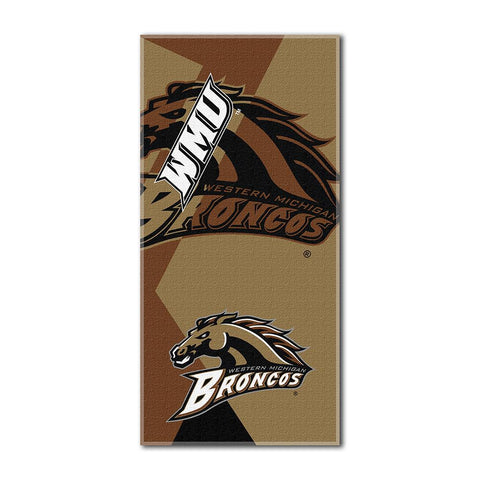 Western Michigan Broncos Ncaa Over-sized Beach Towel (puzzle Series) (34in X 72in)