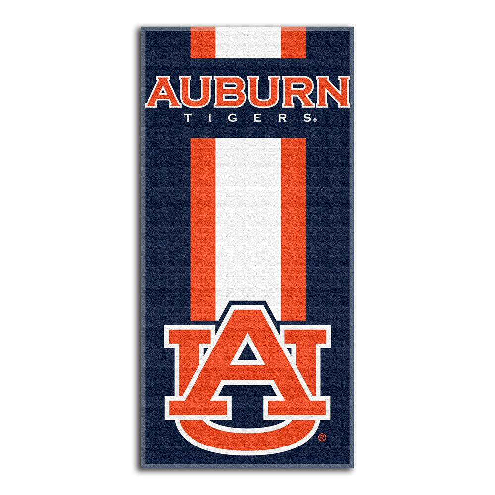 Auburn Tigers Ncaa Zone Read Cotton Beach Towel (30in X 60in)