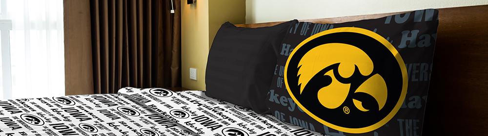 Iowa Hawkeyes Ncaa Twin Sheet Set (anthem Series)