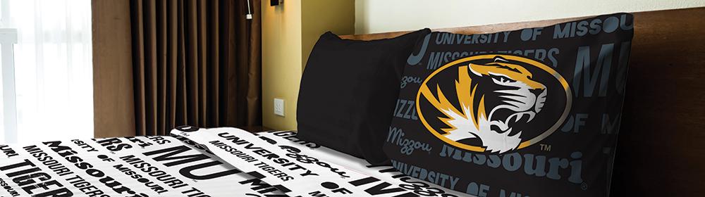 Missouri Tigers Ncaa Twin Sheet Set (anthem Series)