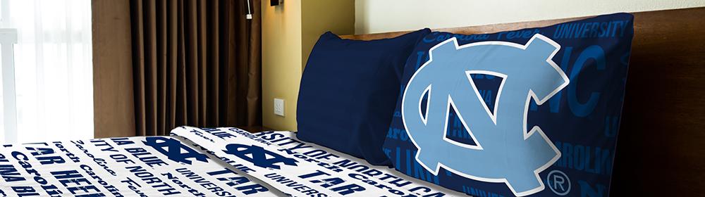North Carolina Tar Heels Ncaa Twin Sheet Set (anthem Series)
