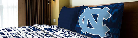 North Carolina Tar Heels Ncaa Twin Sheet Set (anthem Series)