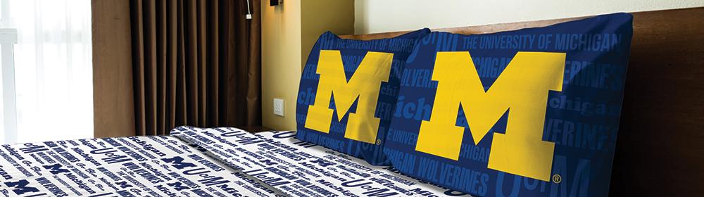 Michigan Wolverines Ncaa Full Sheet Set (anthem Series)