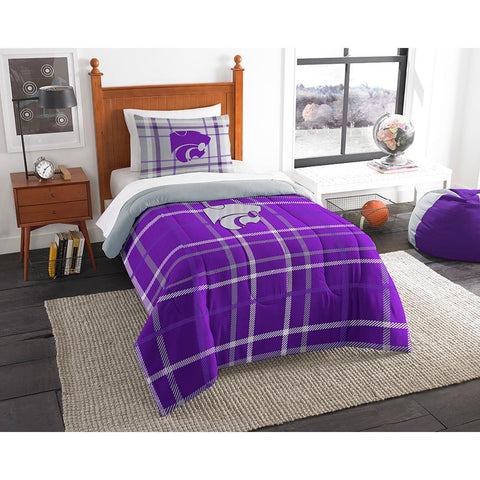 Kansas State Wildcats Ncaa Twin Comforter Set (soft & Cozy) (64" X 86")