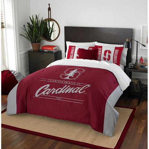 Stanford Cardinal Ncaa Full Comforter Set (modern Take Series) (86" X 86")
