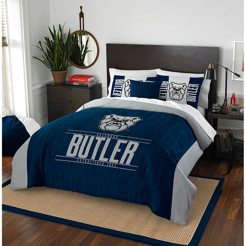 Butler Bulldogs Ncaa Full Comforter Set (modern Take Series) (86" X 86")