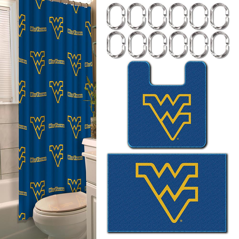 West Virginia Mountaineers Ncaa 15-piece Bath Set