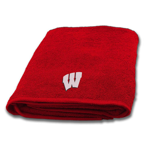 Wisconsin Badgers Ncaa Applique Bath Towel