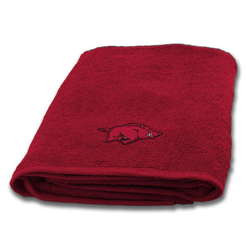 Arkansas Razorbacks Ncaa Applique Bath Towel