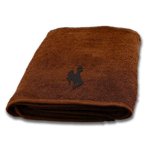 Wyoming Cowboys Ncaa Applique Bath Towel