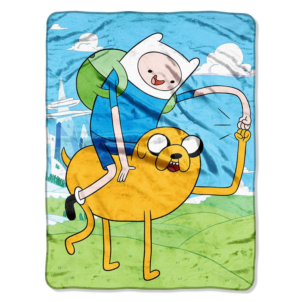 Adventure Time - Fist Pump Micro Raschel Throw (46in X 60in)