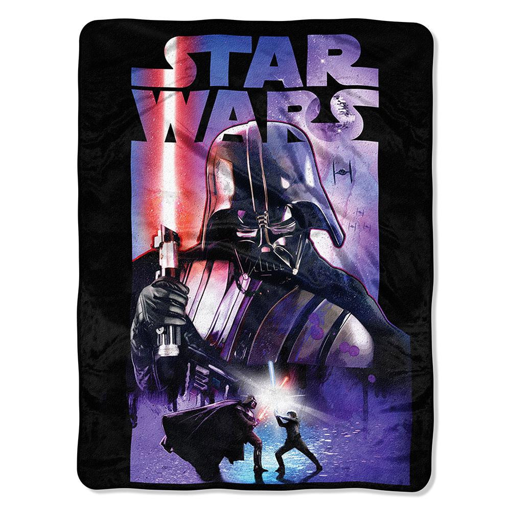 Star Wars Classic - Darth Night Micro Raschel Blanket (46in X 60in)
