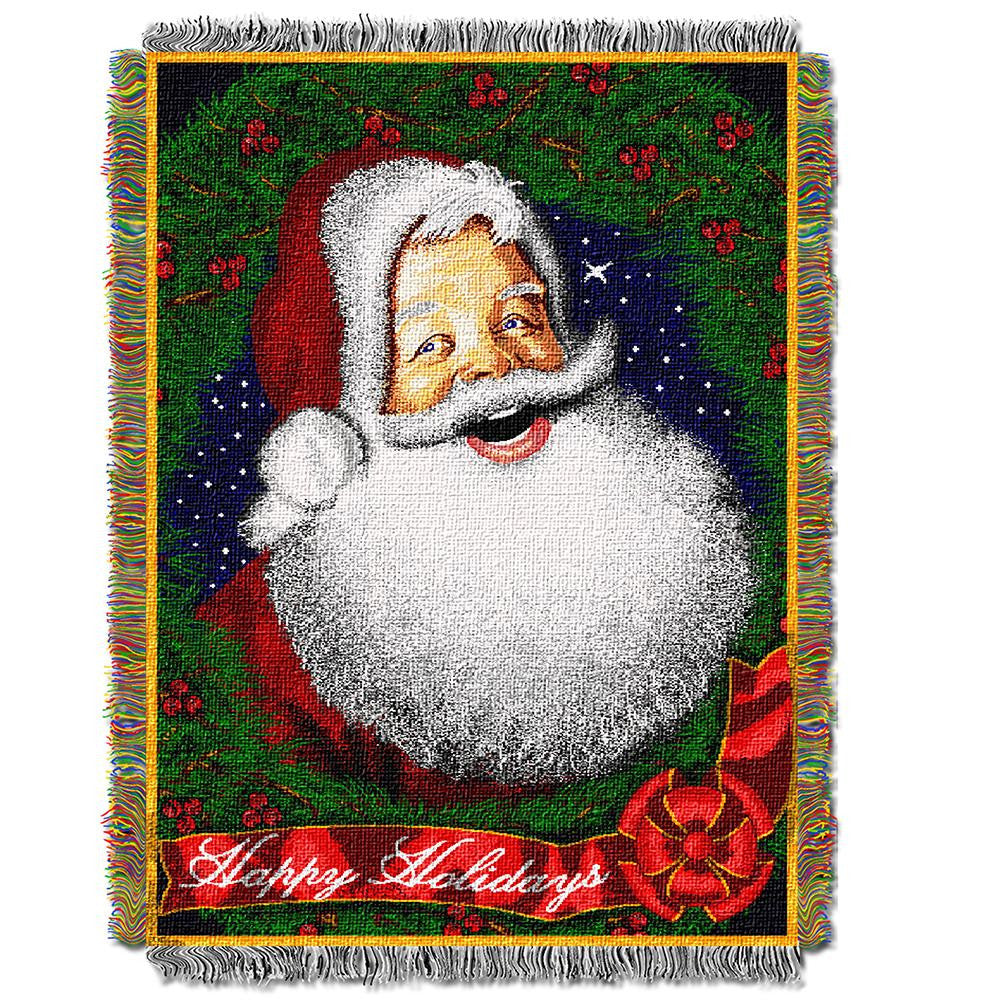 Howdy Santa Woven Tapestry Throw (48inx60in)