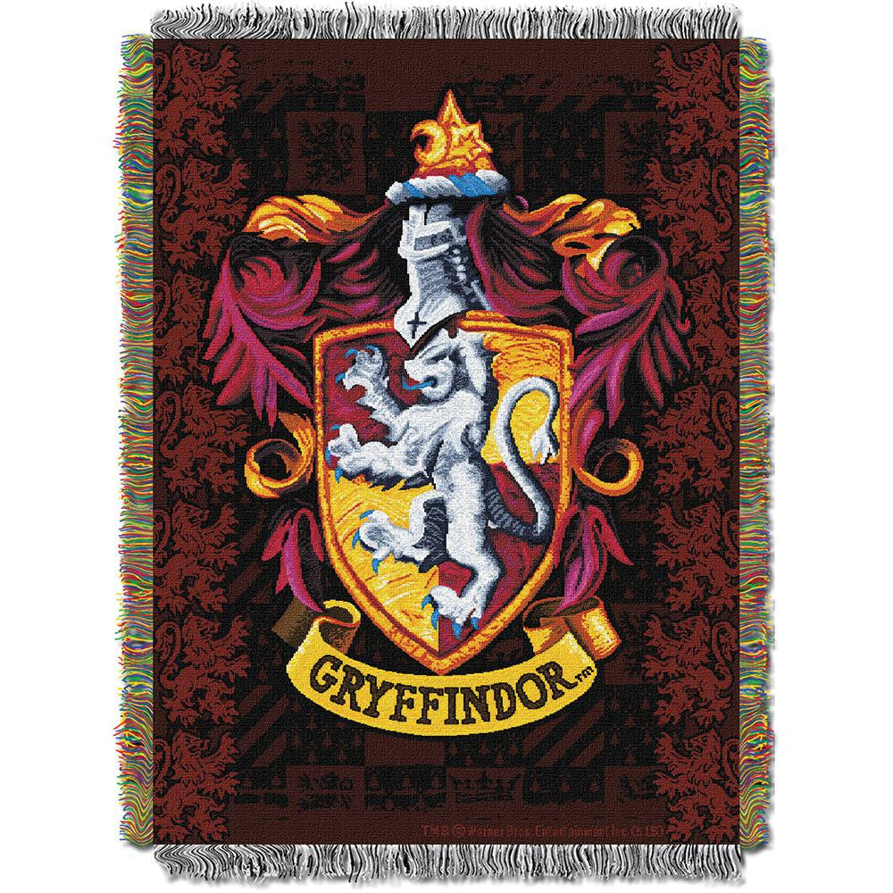 Harry Potter "gryffindor Shield" Woven Tapestry Throw (48inx60in)