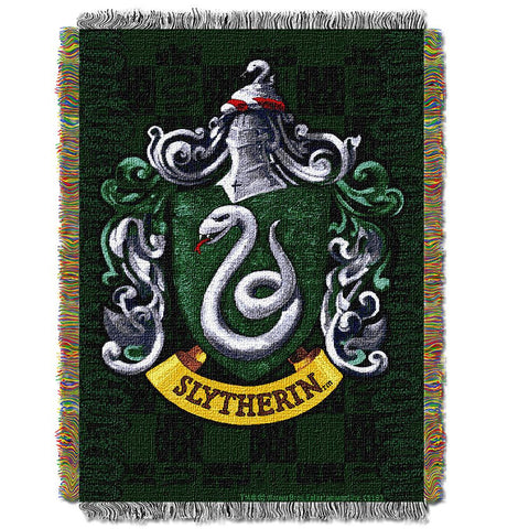 Harry Potter "slytherin Shield"  Woven Tapestry Throw (48inx60in)