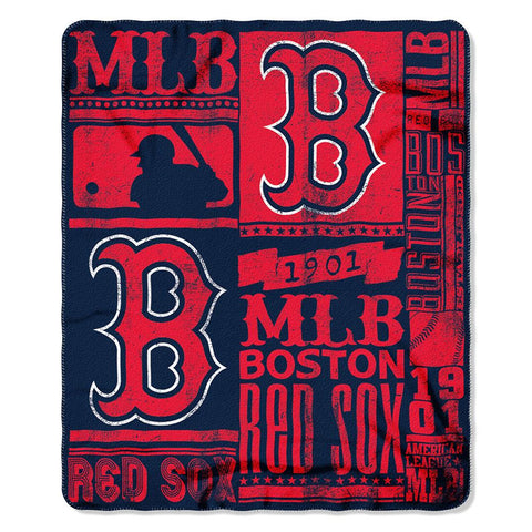 Boston Red Sox MLB Light Weight Fleece Blanket (Strength Series) (50inx60in)