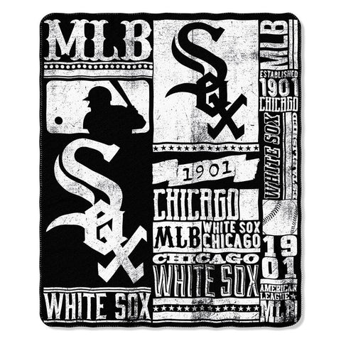 Chicago White Sox MLB Light Weight Fleece Blanket (Strength Series) (50inx60in)
