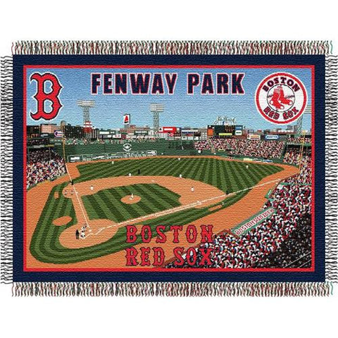 Boston Red Sox MLB Fenway Park Triple Woven Throw