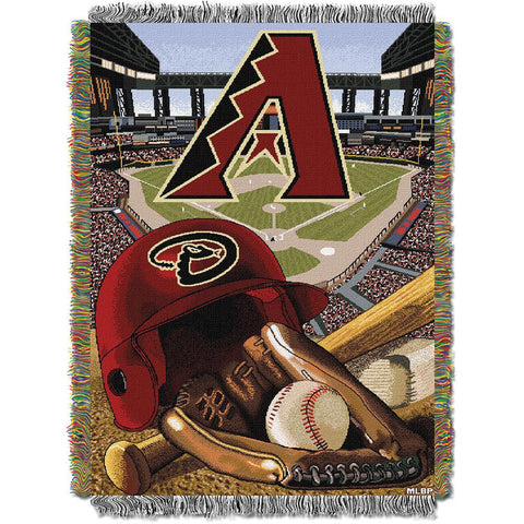 Arizona Diamondbacks MLB Woven Tapestry Throw (Home Field Advantage) (48x60)