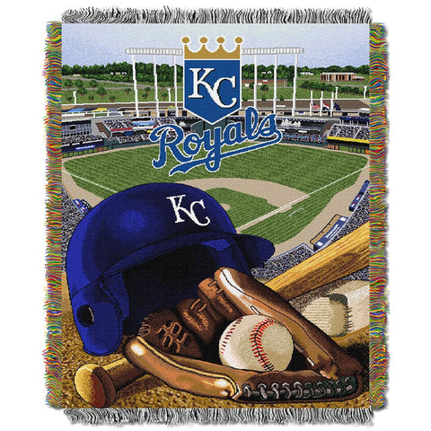 Kansas City Royals MLB Woven Tapestry Throw (Home Field Advantage) (48x60)