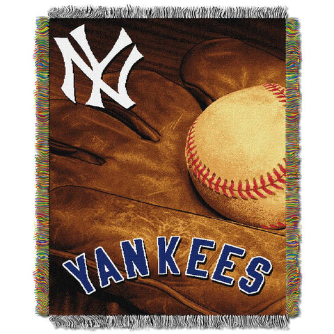 New York Yankees MLB Woven Tapestry Throw (Vintage Series) (48x60)