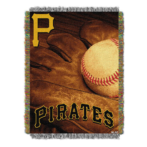 Pittsburgh Pirates MLB Woven Tapestry Throw (Vintage Series) (48x60)