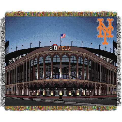 New York Mets MLB Citi Field Triple Woven Throw