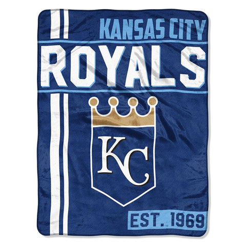 Kansas City Royals Mlb Micro Raschel Blanket (structure Series) (46in X 60in)