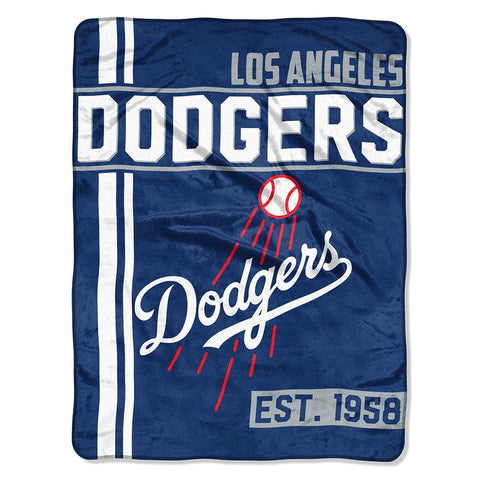 Los Angeles Dodgers Mlb Micro Raschel Blanket (structure Series) (46in X 60in)