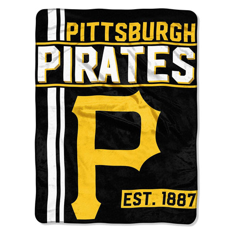 Pittsburgh Pirates Mlb Micro Raschel Blanket (structure Series) (46in X 60in)