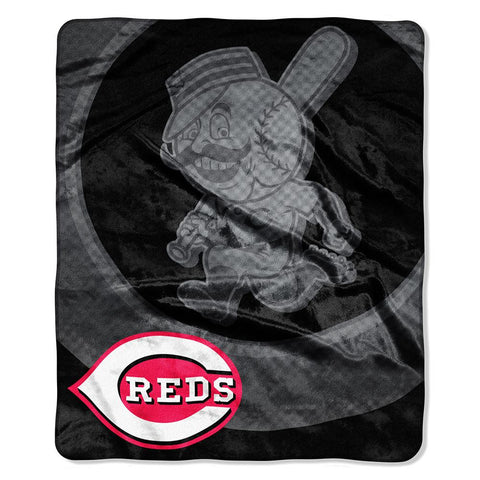 Cincinnati Reds MLB Royal Plush Raschel Blanket (Retro Series) (50in x 60in)