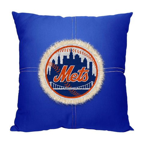 New York Mets MLB Team Letterman Pillow (18x18)