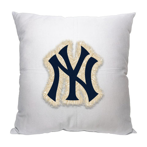 New York Yankees MLB Team Letterman Pillow (18x18)