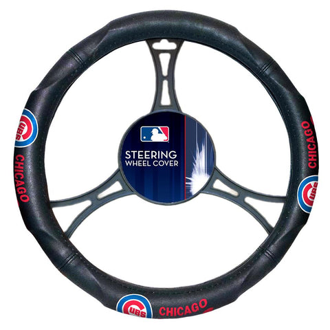 Chicago Cubs Mlb Steering Wheel Cover (14.5" To 15.5")