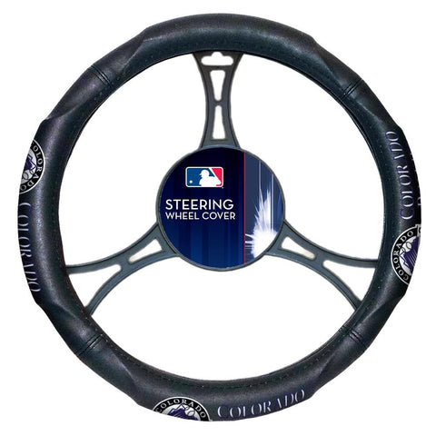 Colorado Rockies MLB Steering Wheel Cover (14.5 to 15.5)