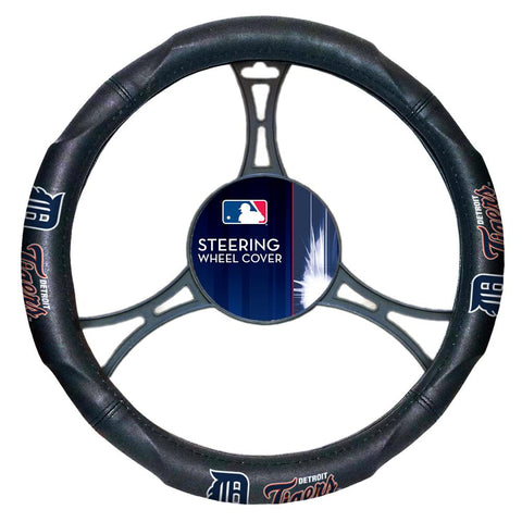 Detroit Tigers Mlb Steering Wheel Cover (14.5" To 15.5")